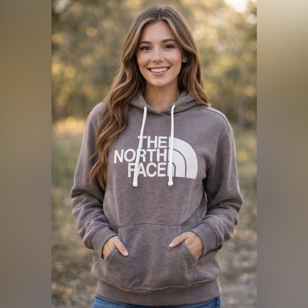 The North Face Gray Hoodie Sweater